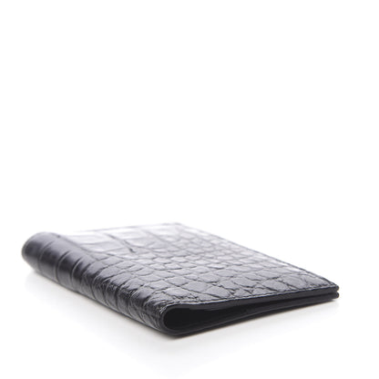 Gucci Crocodile Passport Case Black 4 of 9