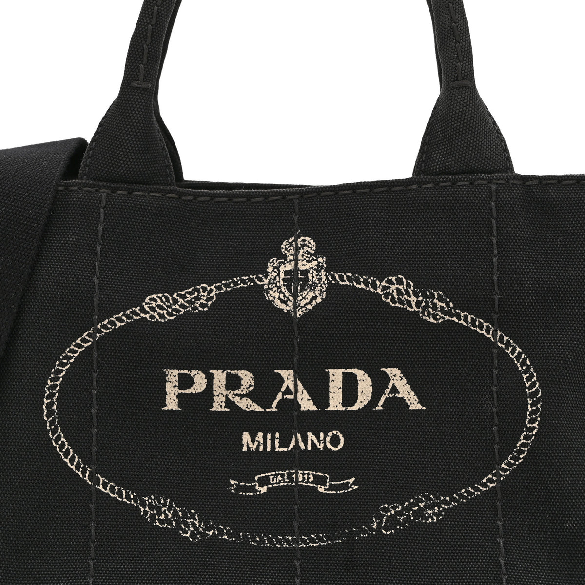 Prada Canapa Small Logo Tote Black 8 of 10