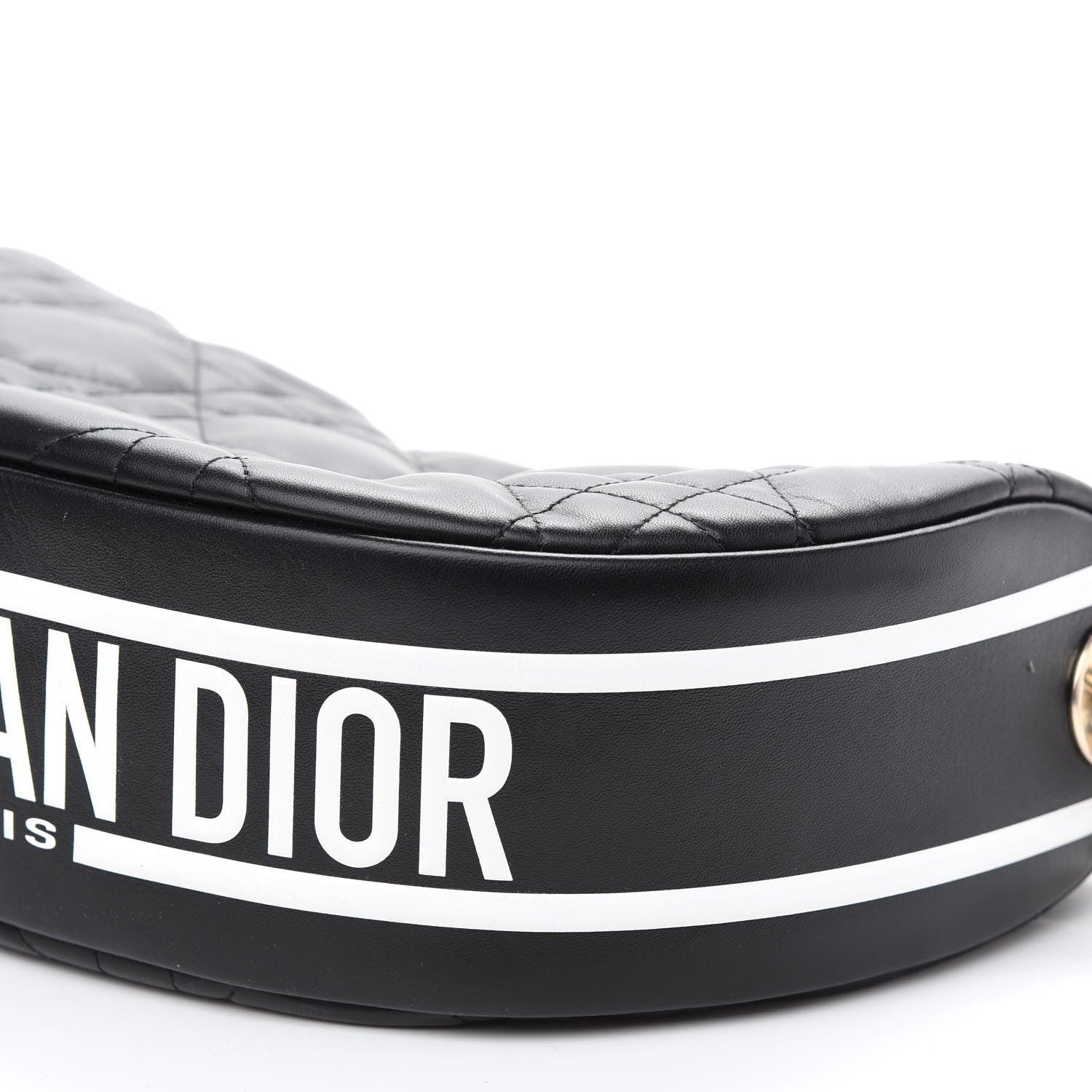 Christian Dior Lambskin Cannage Medium Dior Vibe Hobo Bag Black 8 of 8