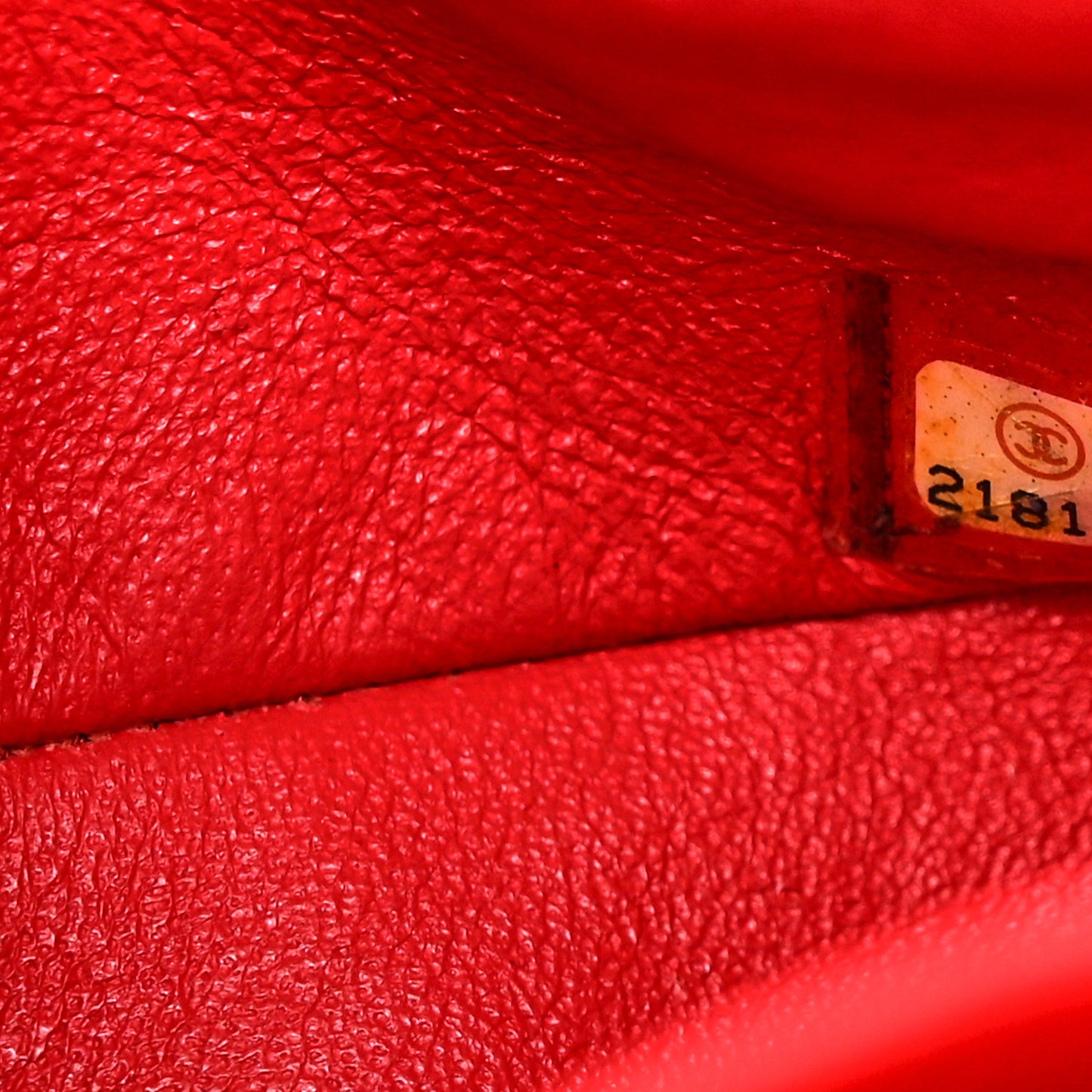 Patent Calfskin Quilted Medium Double Flap Red