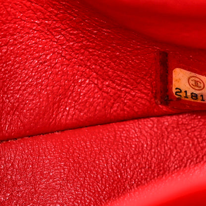 Chanel Patent Calfskin Quilted Medium Double Flap Red 7 of 12
