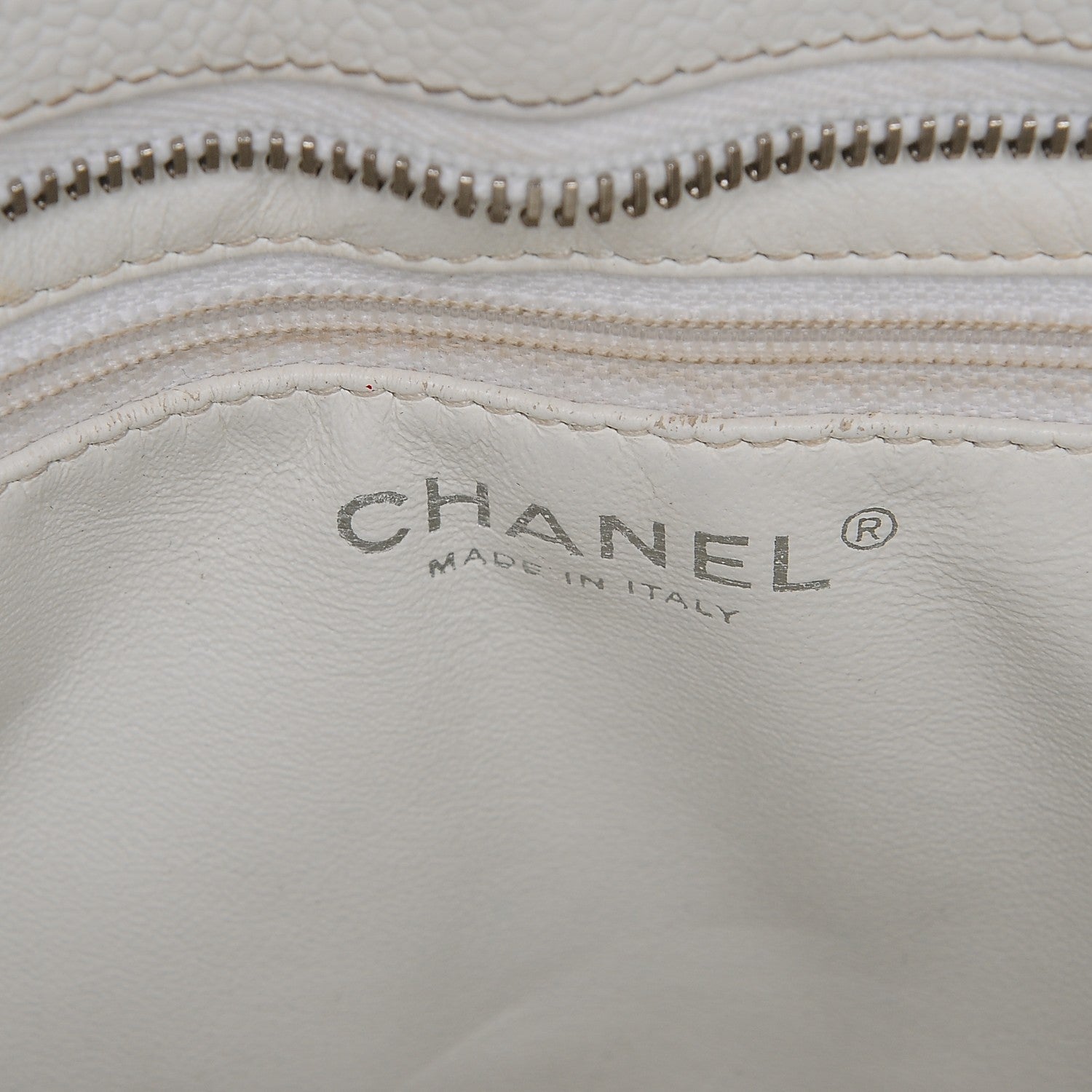 Chanel Caviar Quilted Medallion Tote White 6 of 12
