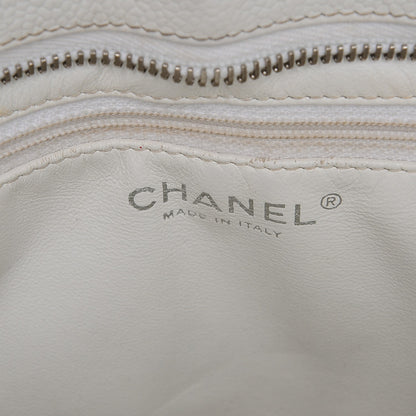 Chanel Caviar Quilted Medallion Tote White 6 of 12