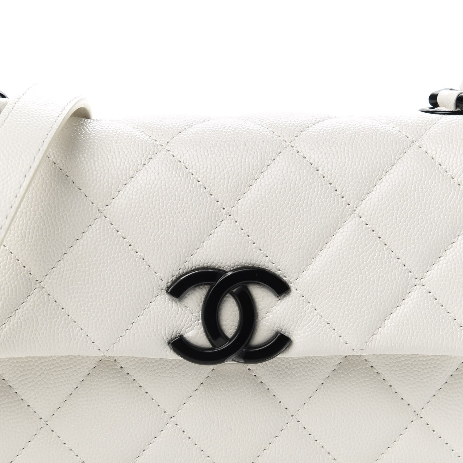 Chanel Caviar Quilted My Everything Small Flap White Black 10 of 11