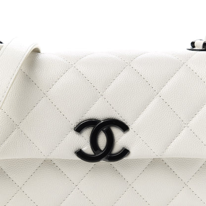 Chanel Caviar Quilted My Everything Small Flap White Black 10 of 11