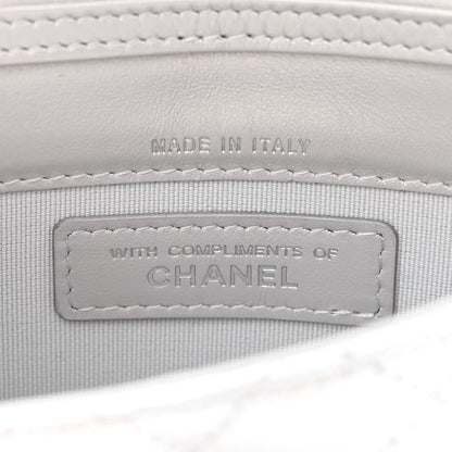 Chanel Metallic Lambskin Crystal Quilted Star Chain Belt Bag Silver 6 of 12