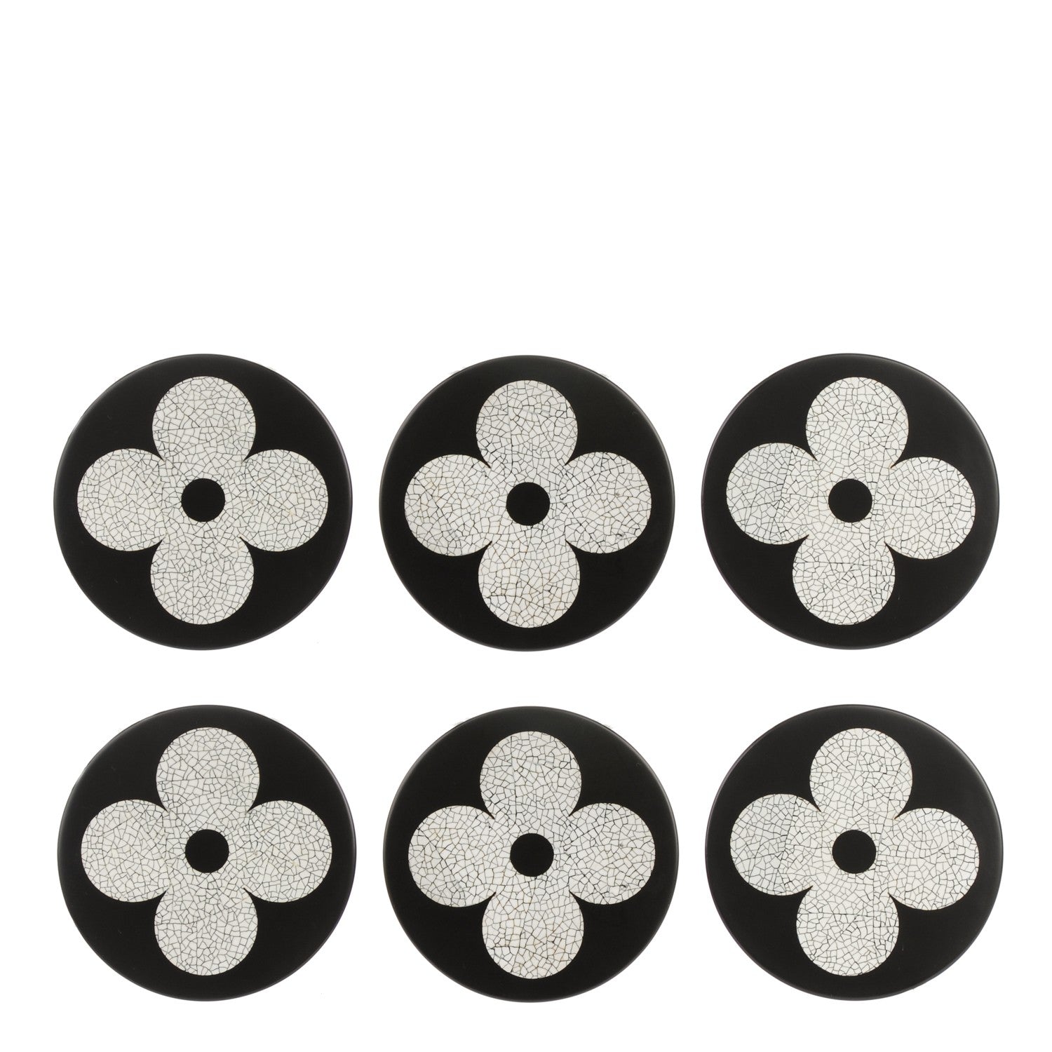 Louis Vuitton Eggshell Lacquer Coasters Set of 6 1 of 9