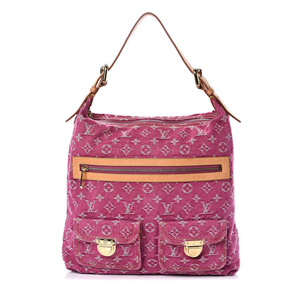Louis Vuitton Denim Baggy GM Fuchsia 1 of 12