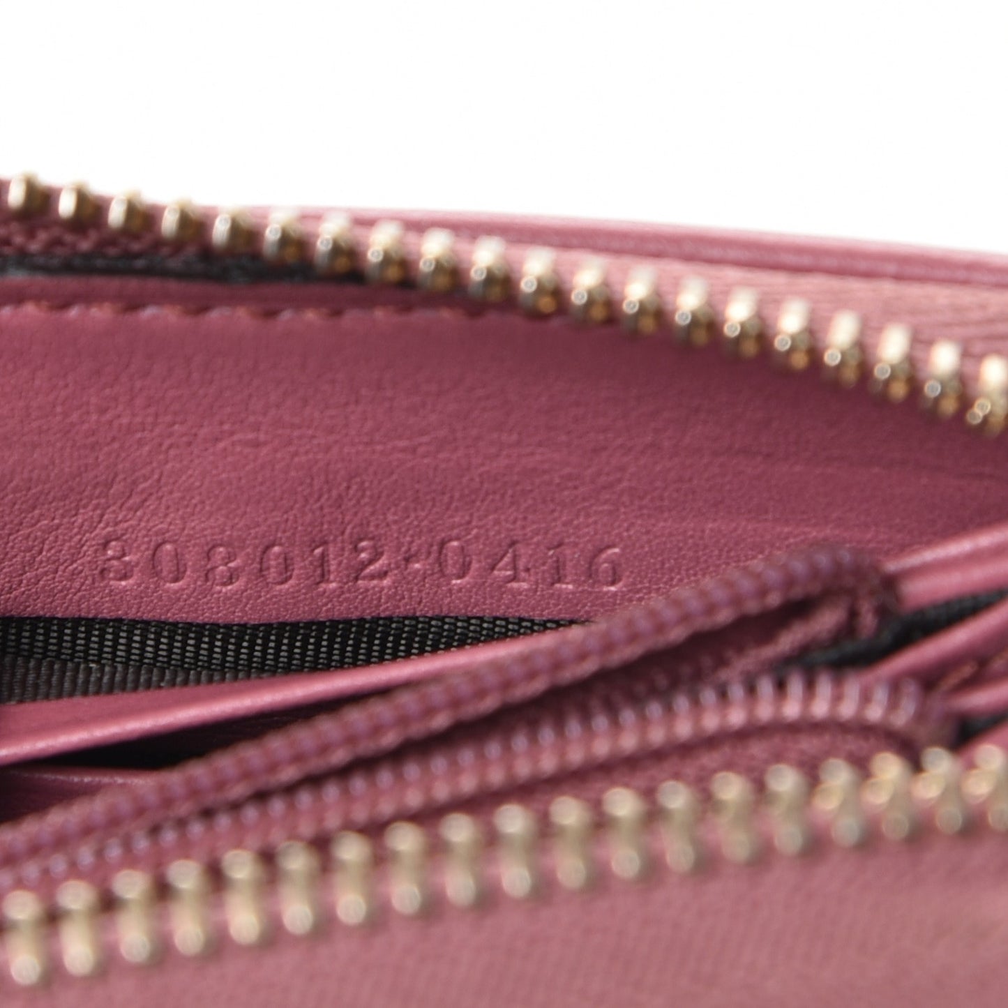 Monogram Margaux Calfskin Sukey Zip Around Wallet Beige Ebony Vintage Rose