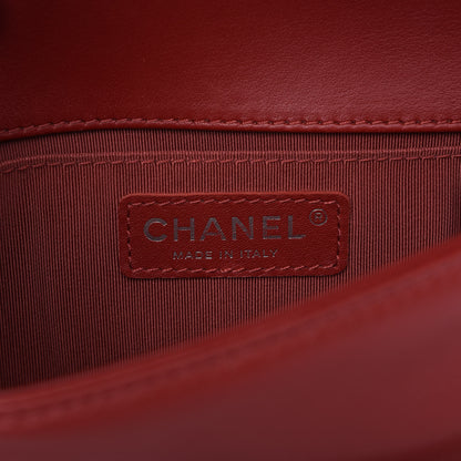 Chanel Calfskin Quilted Small Boy Flap Red 9 of 11