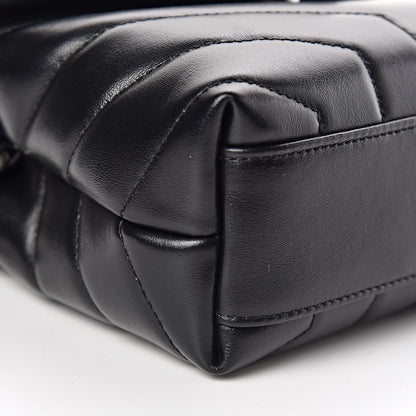 Saint Laurent Calfskin Y Quilted Monogram Toy Loulou Crossbody Bag Black 5 of 11