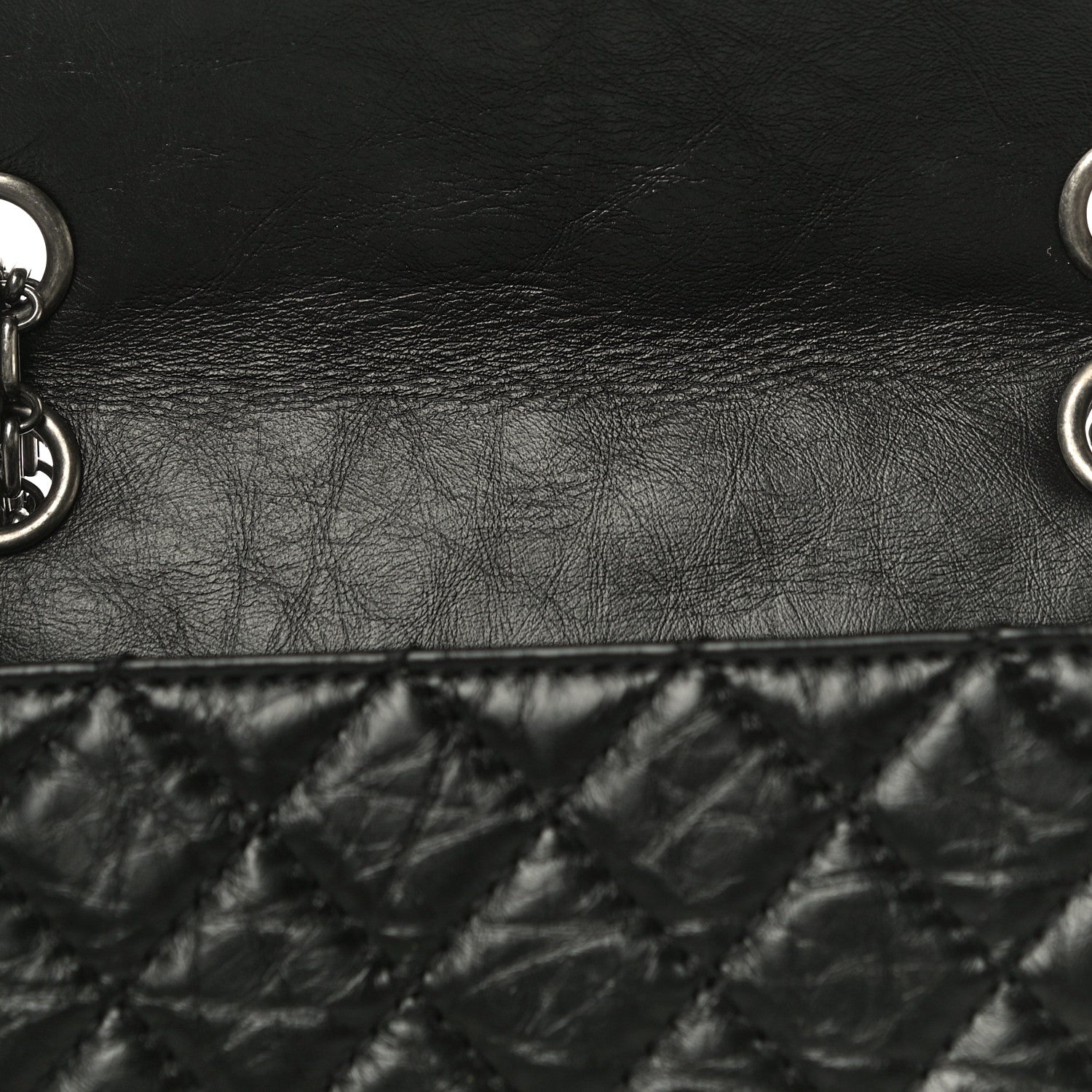 Chanel Aged Calfskin Quilted 2.55 Reissue Mini Flap Black 10 of 11
