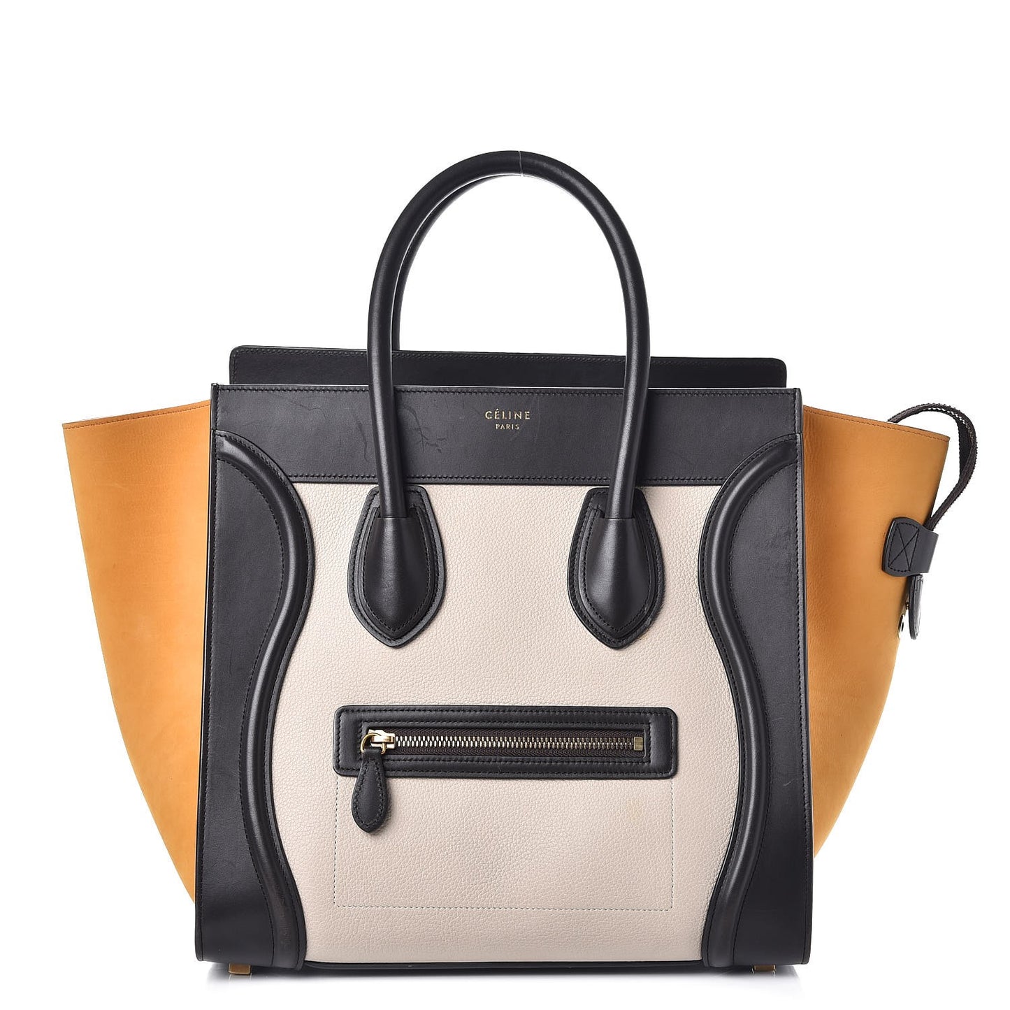 Baby Grained Calfskin Nubuck Mini Luggage Daffodil