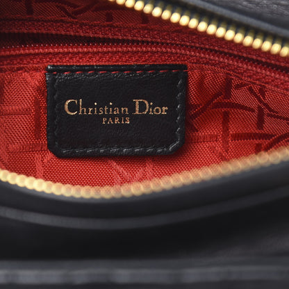 Christian Dior Lambskin Cannage Medium Lady Dior Black 5 of 9