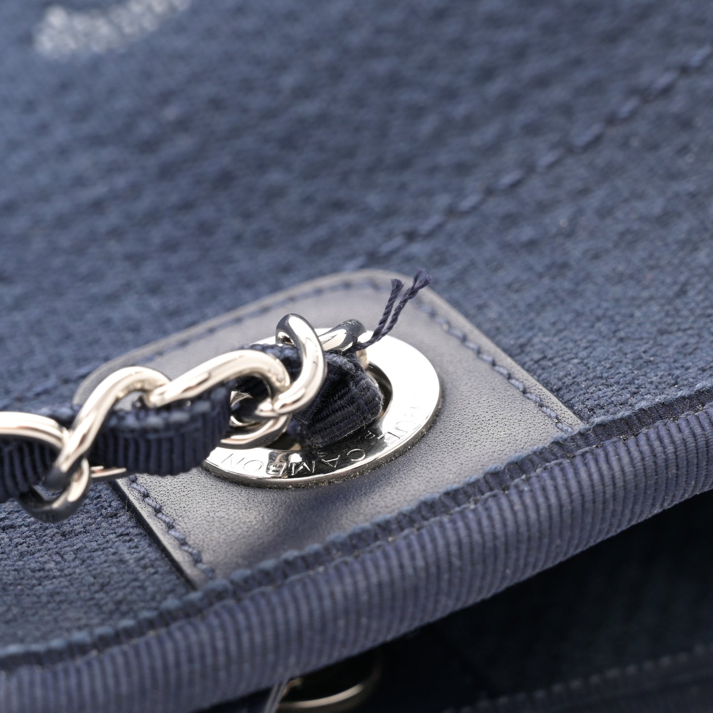 Mixed Fibers Small Deauville Tote Navy Blue