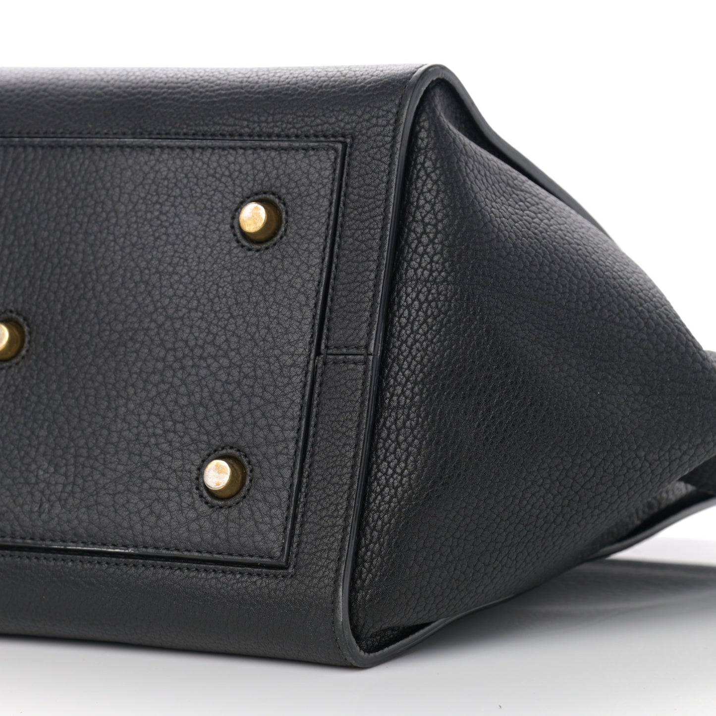 Crisped Calfskin Medium Tie Knot Tote Black