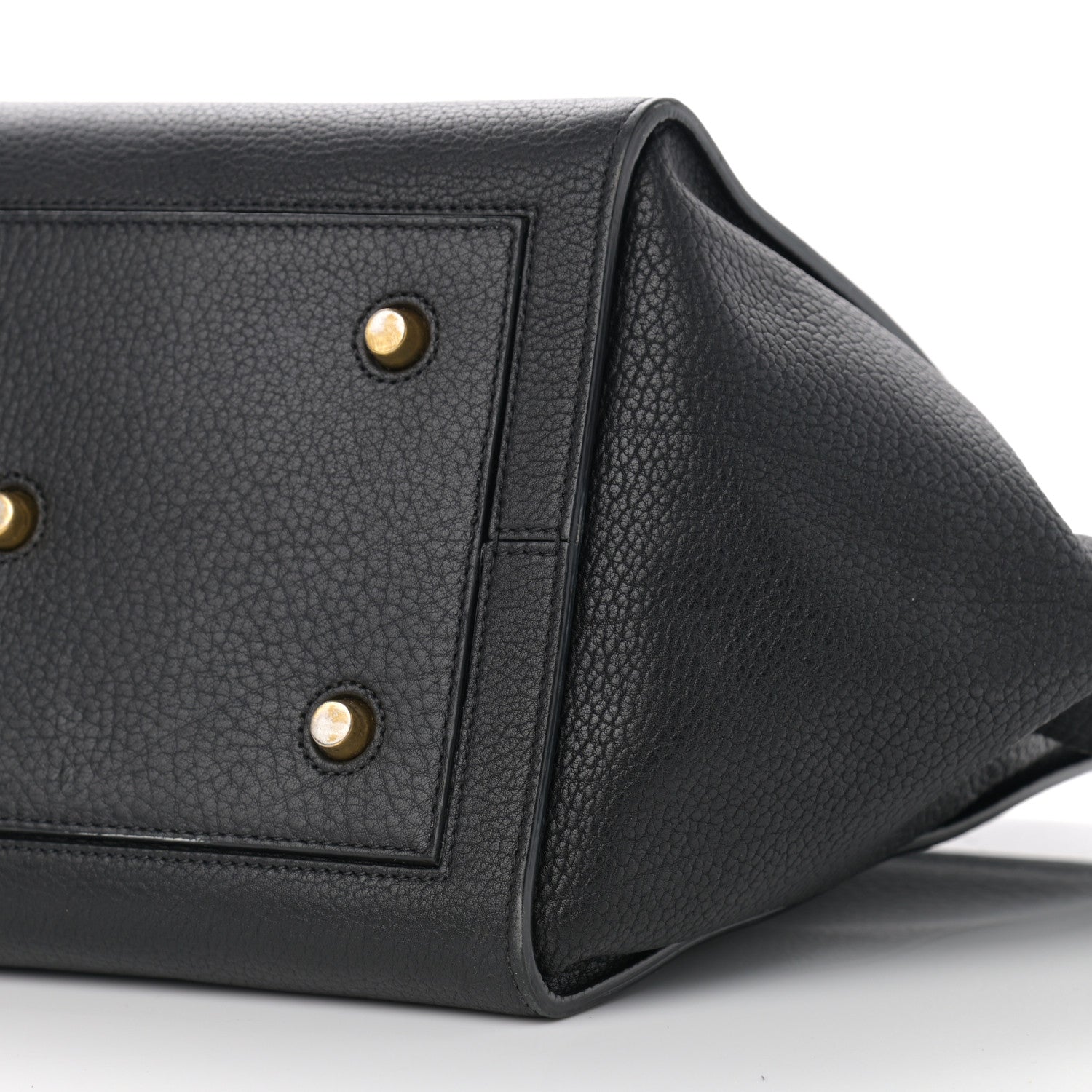 Celine Crisped Calfskin Medium Tie Knot Tote Black 6 of 16