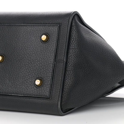 Celine Crisped Calfskin Medium Tie Knot Tote Black 6 of 16