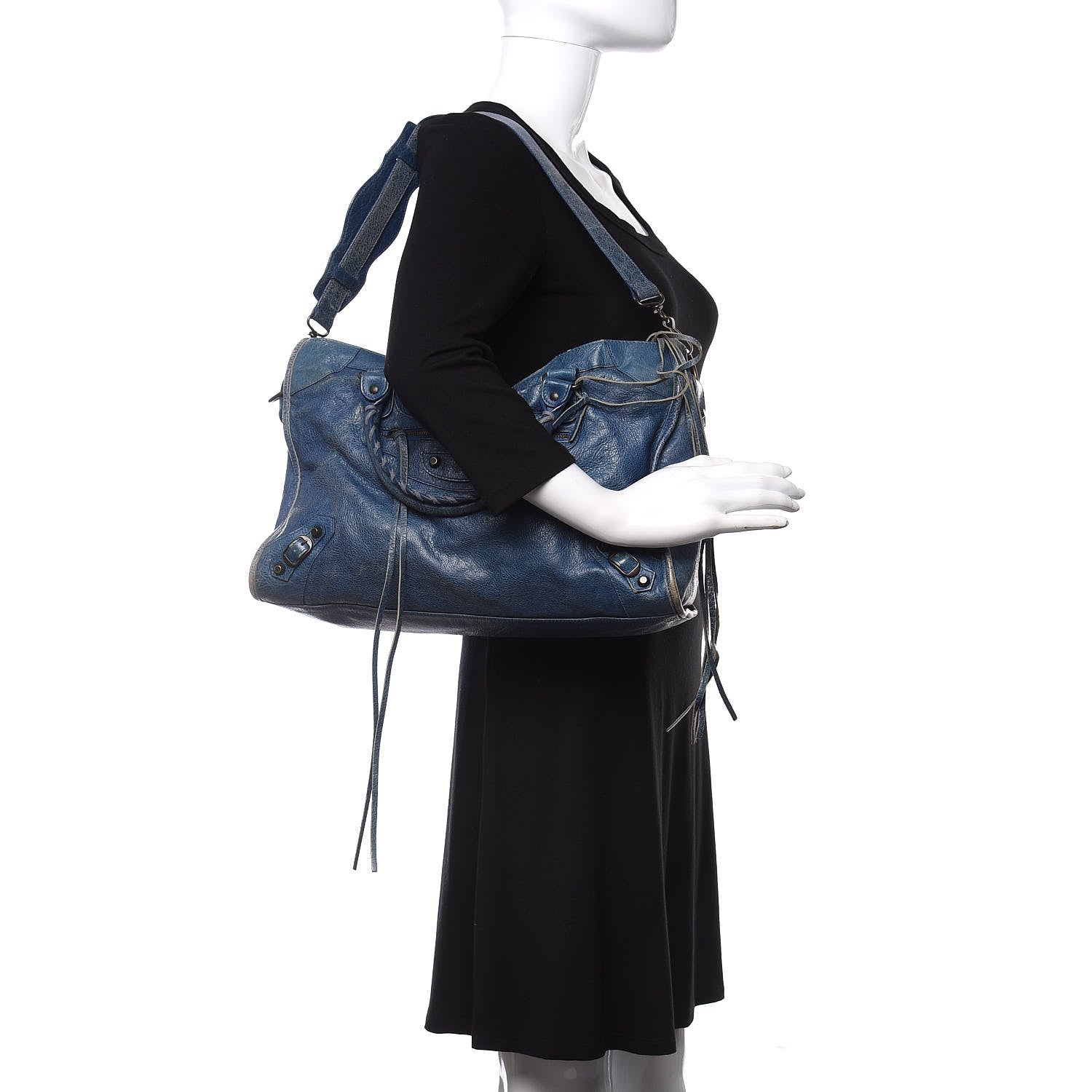 Balenciaga Agneau Classic Hardware City Bleu Cobalt Bleu Electric 3 of 15