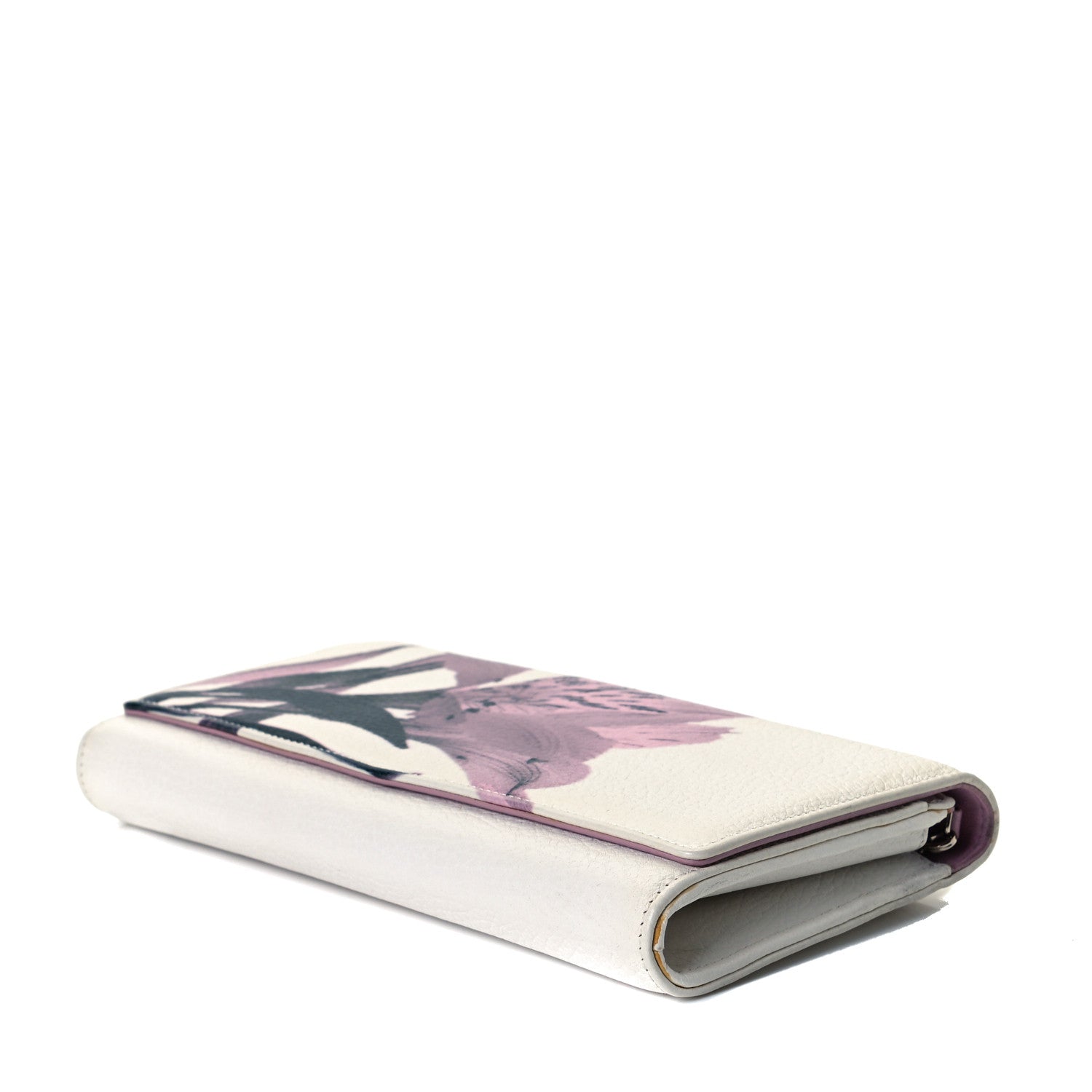 Christian Dior Calfskin Cosmos Flower Rendez-vous Chain Wallet White 5 of 7