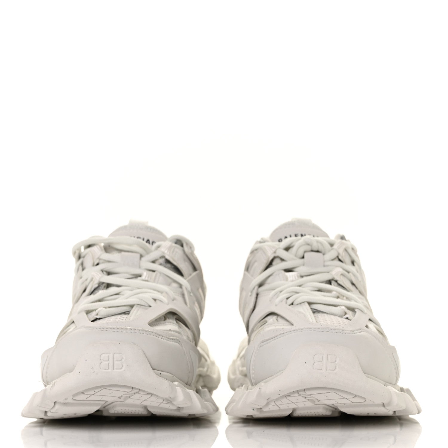 Balenciaga Rubber Mesh Fabric Monocolor Recycled Sole Womens Track Sneakers 38 White 2 of 7