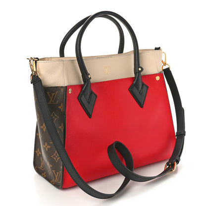 Louis Vuitton Calfskin Monogram On My Side Pirate Red 2 of 9