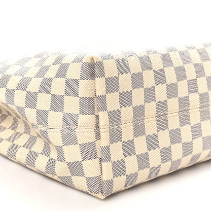 Louis Vuitton Damier Azur Graceful MM Rose Ballerine 8 of 9