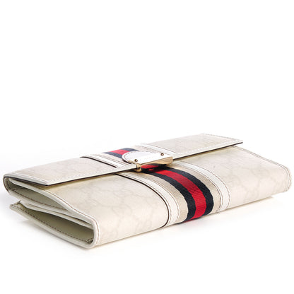 Gucci GG Plus Web Bach Continental Wallet White 4 of 8