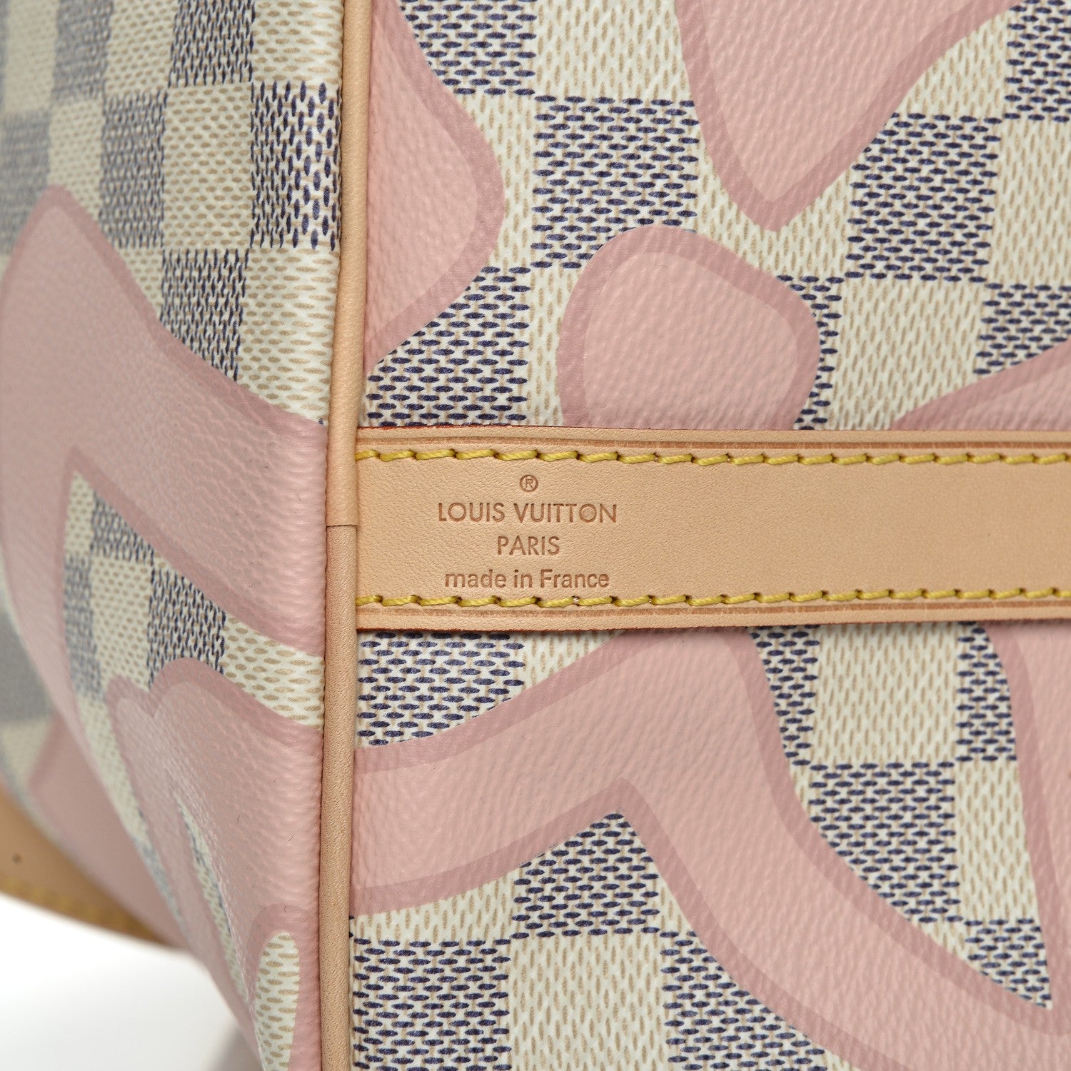 Louis Vuitton Damier Azur Tahitienne Speedy Bandouliere 30 Rose Ballerine 7 of 8