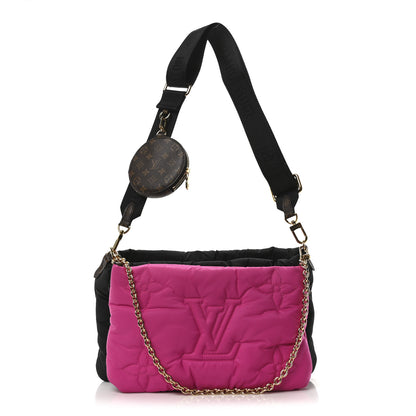 Louis Vuitton Econyl Monogram Pillow Maxi Multi Pochette Accessories Black Fuchsia 1 of 11