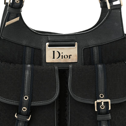Christian Dior Monogram Pocket Satchel Black 8 of 17