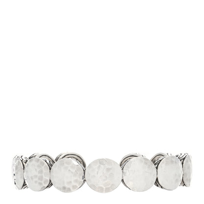 John Hardy Sterling Silver Hammered Palu Dot Cuff Bracelet 1 of 5
