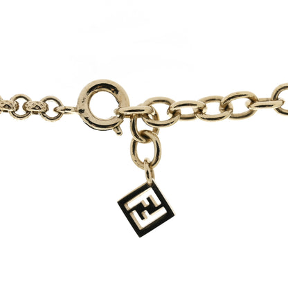 Fendi Metal Enamel Butterfly Pendant Necklace Rosso 5 of 7