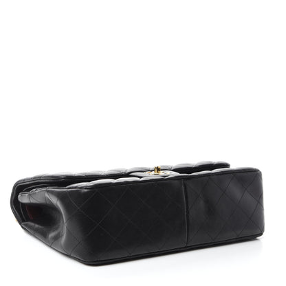 Chanel Lambskin Quilted Jumbo Double Flap Black 5 of 15