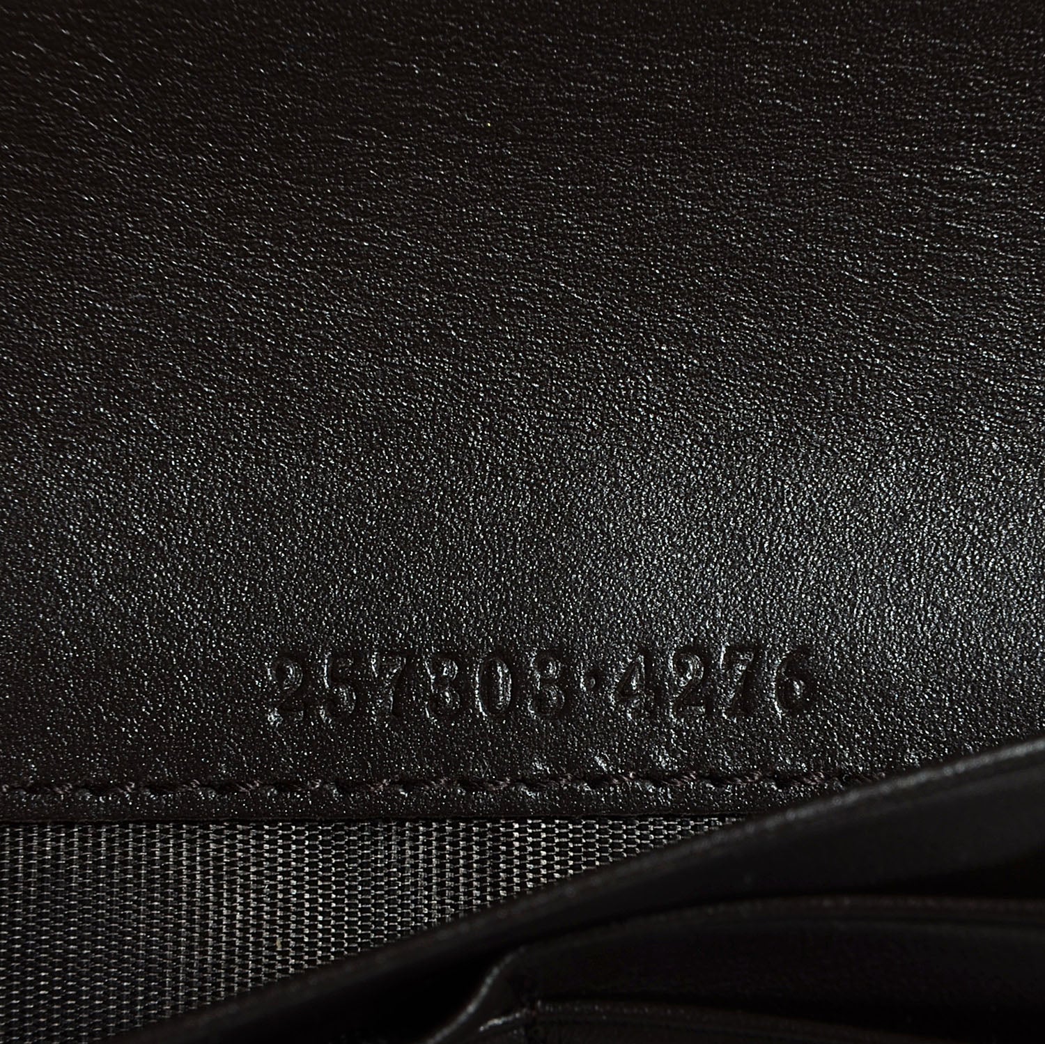 Gucci Monogram Denim Signature Continental Wallet Brown 7 of 8