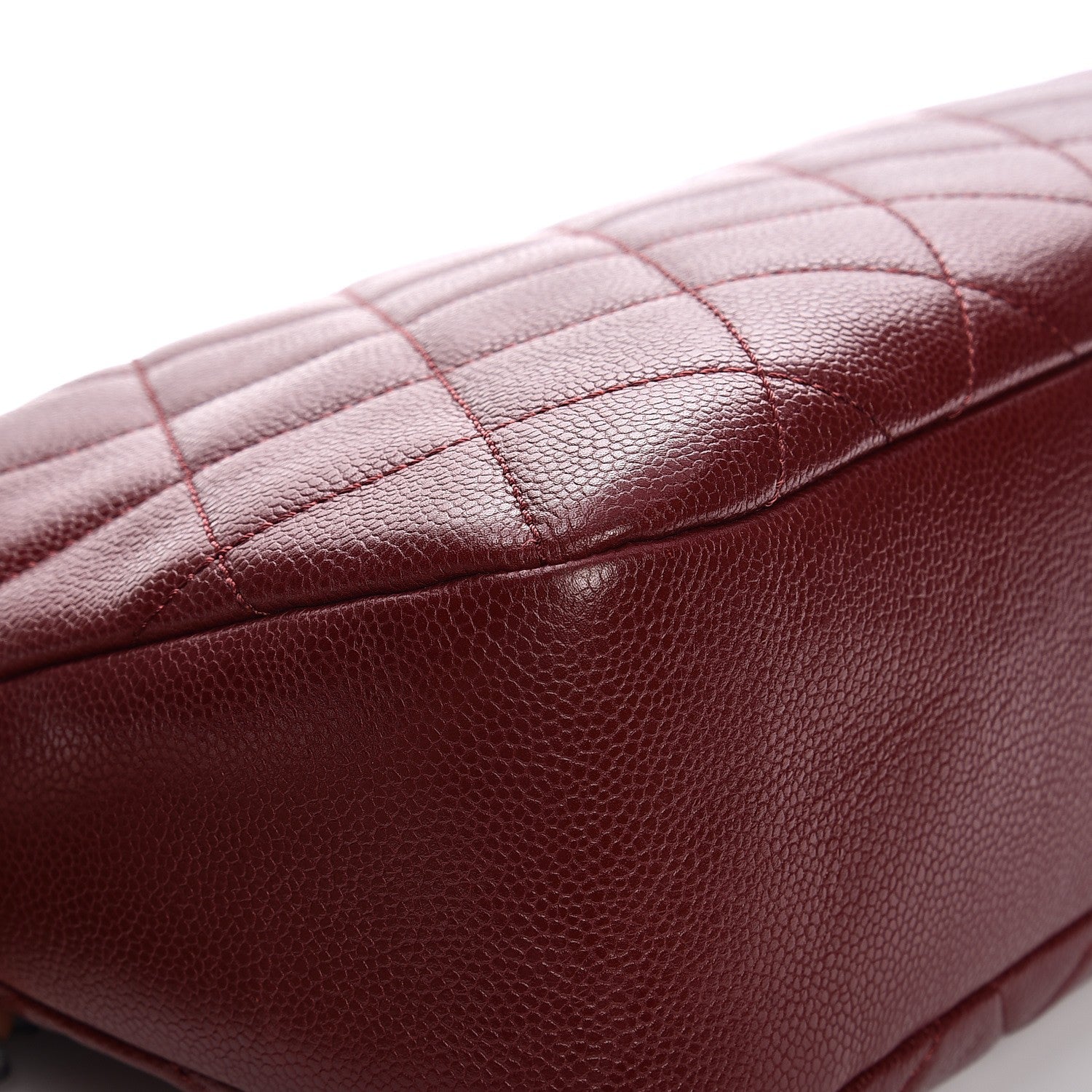 Chanel Caviar Quilted Timeless CC Soft Tote Dark Red 10 of 11