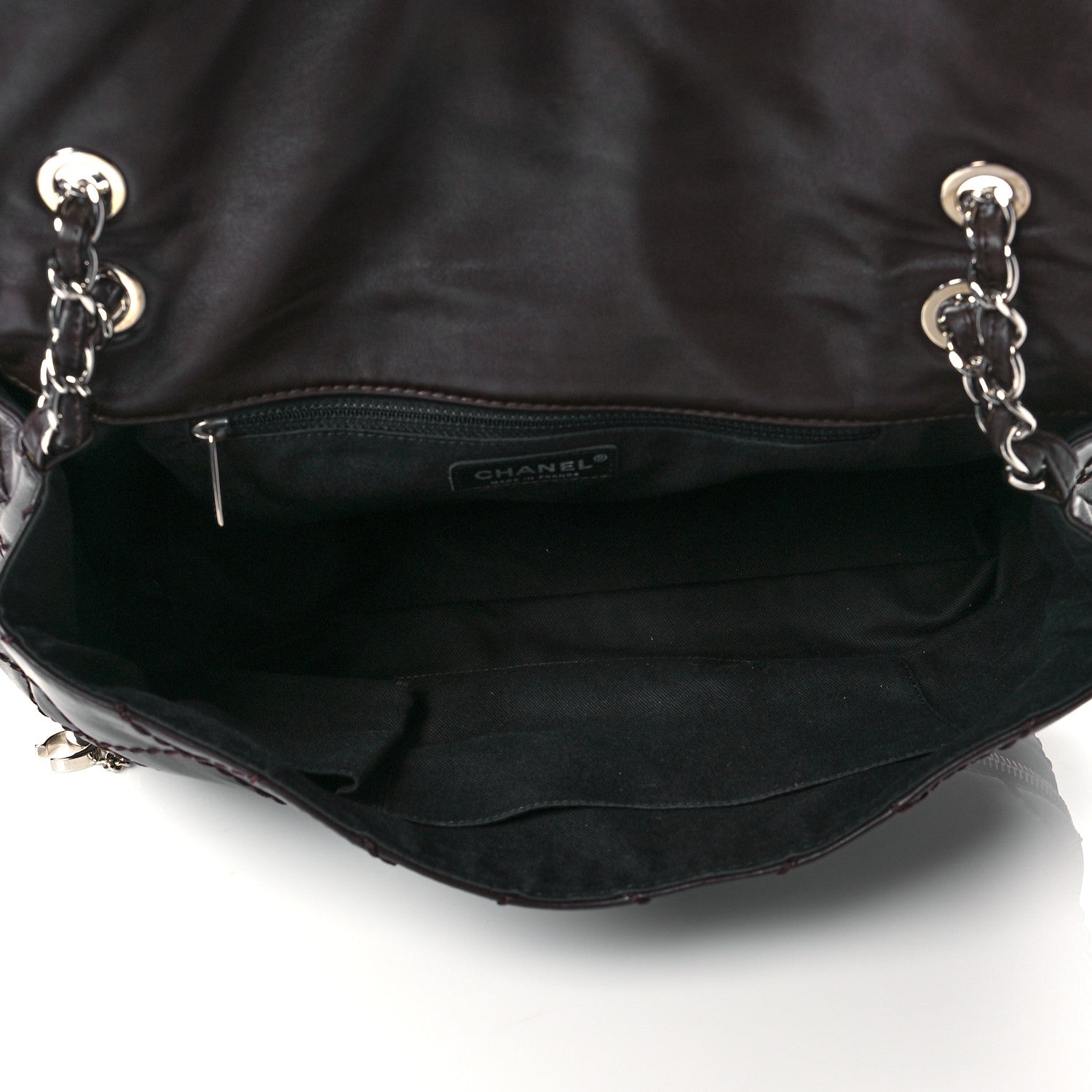 Chanel Calfskin Stitched Large Expandable Flap Bag Brown 5 of 10