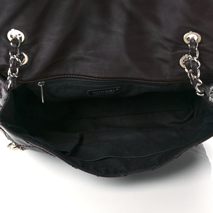 Chanel Calfskin Stitched Large Expandable Flap Bag Brown 5 of 10