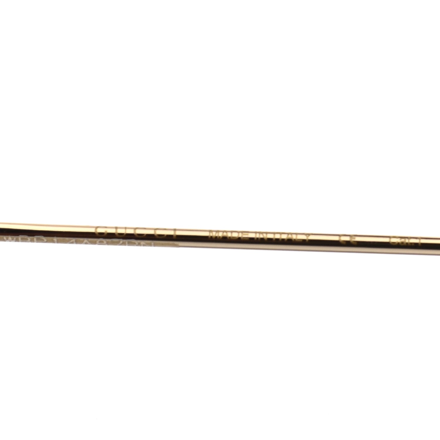 Gucci Round Pearl Tip Sunglasses GG0253SA Gold 6 of 9
