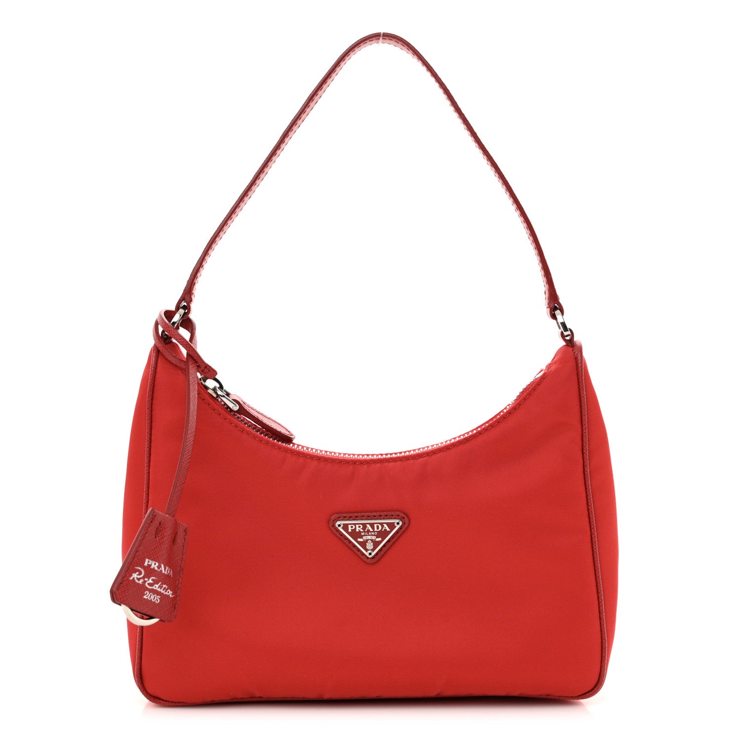Prada Re-Nylon Saffiano Mini Re-Edition 2005 Bag Rosso 1 of 13