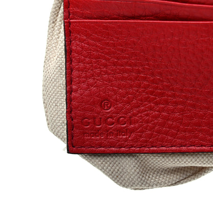 Gucci Pebbled Calfskin Soho Wristlet Vibrant Red 5 of 8