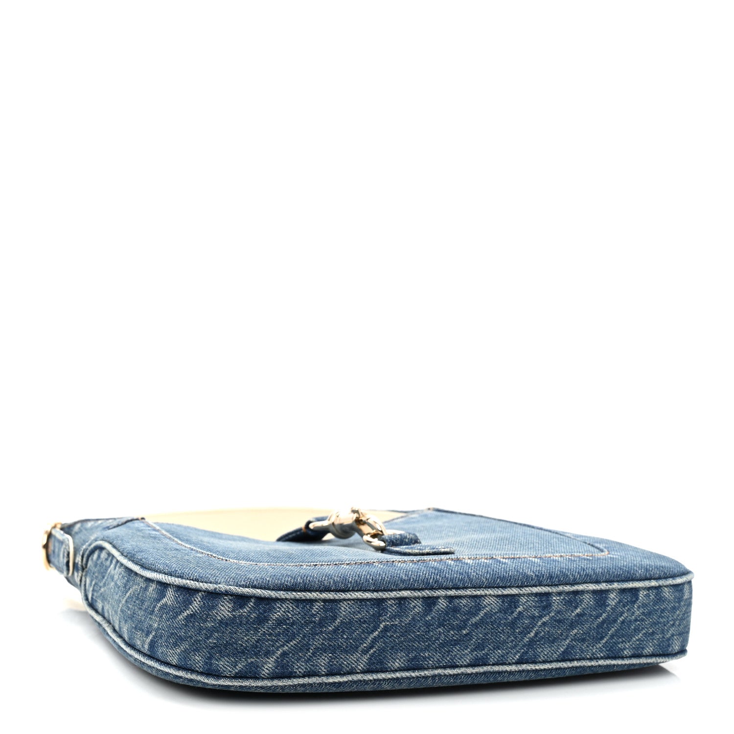 Gucci Denim Small Jackie Shoulder Bag Blue Denim 1803424