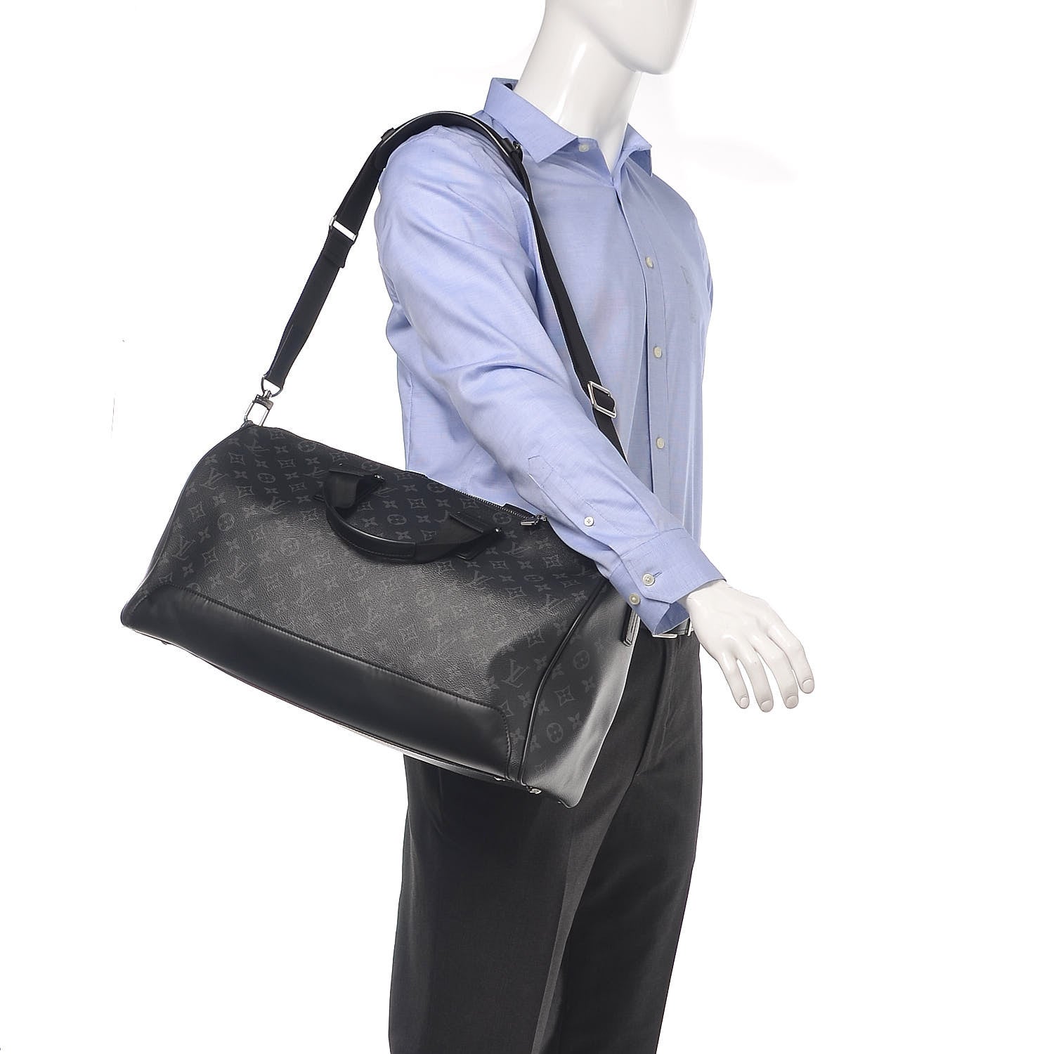 Louis Vuitton Monogram Eclipse Keepall Voyager 2 of 8