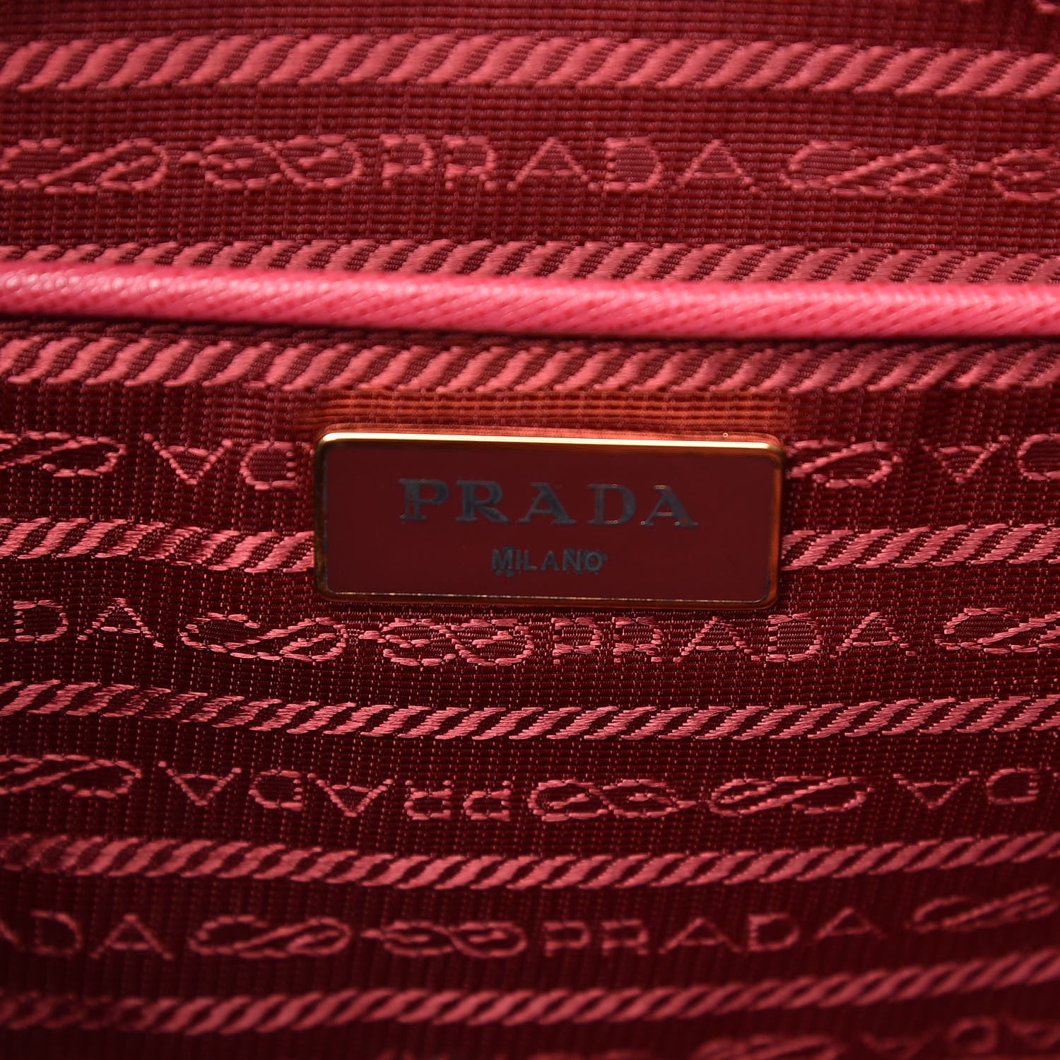 Prada Saffiano Lux Medium Promenade Tote Peonia 6 of 10