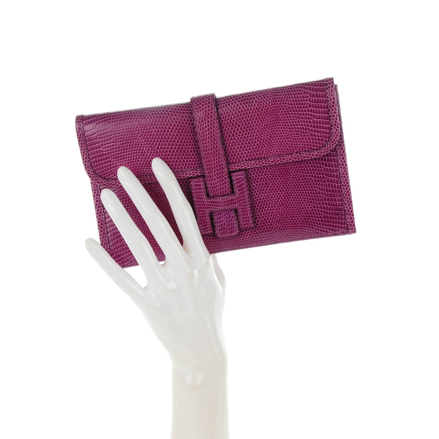 Lizard Mini Jige Clutch Violet