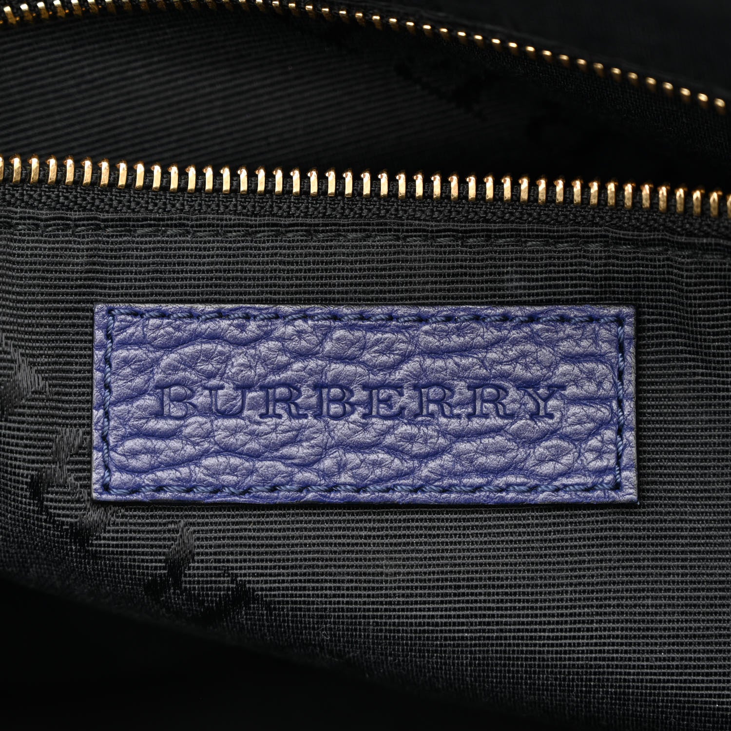 Burberry Heritage Grain Small Orchard Bowling Bag Navy Blue 6 of 13