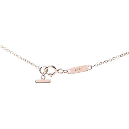 Tiffany 18K Rose Gold Diamond T Smile Pendant Necklace 5 of 6