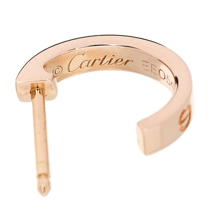 Cartier 18K Pink Gold Small LOVE Hoop Earrings 4 of 6
