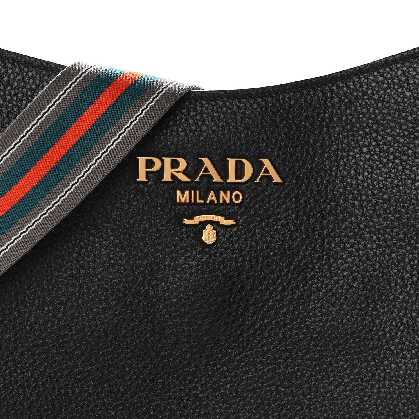 Vitello Daino Hobo Messenger Bag Black