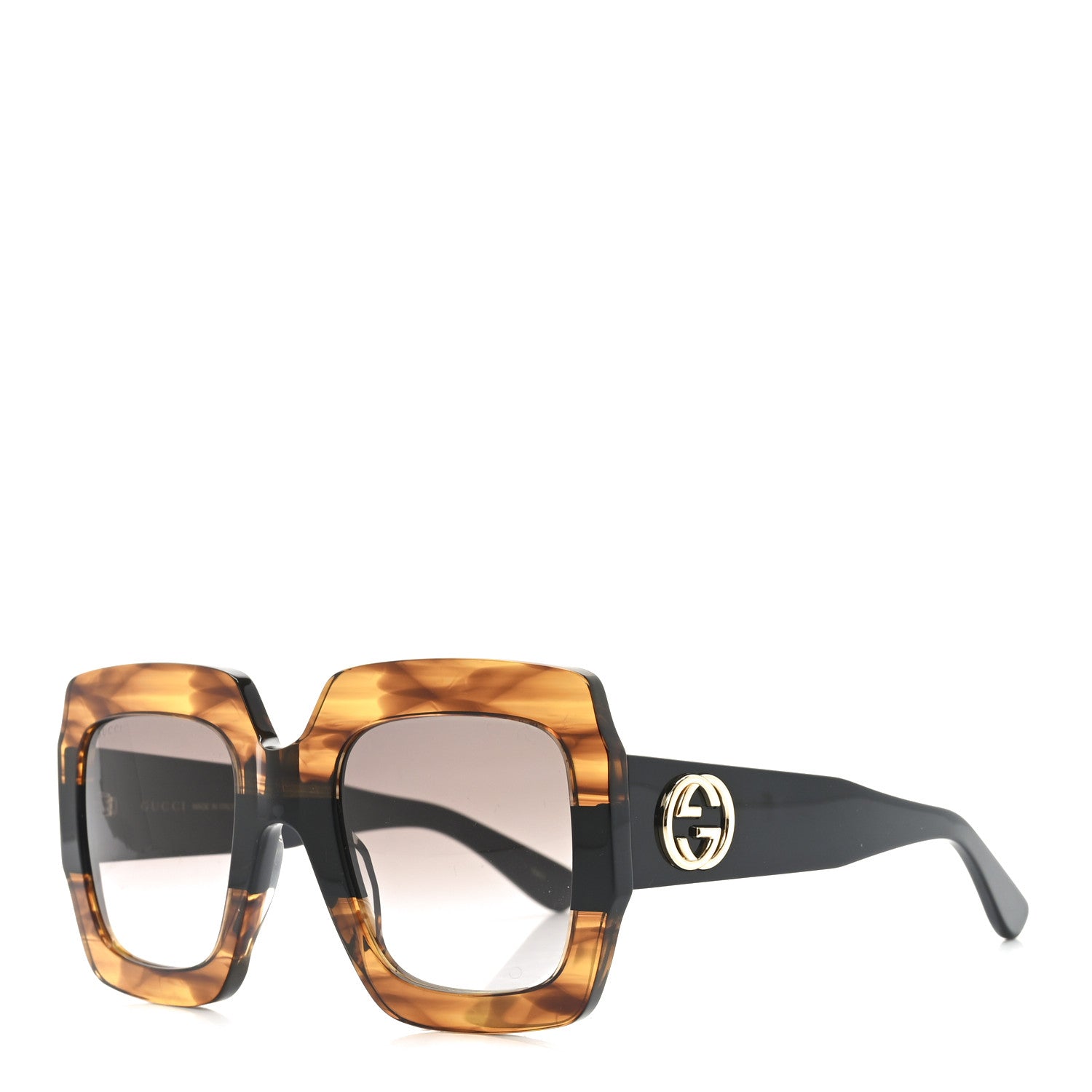 Gucci Square Frame GG0178S Sunglasses Havana 1 of 7